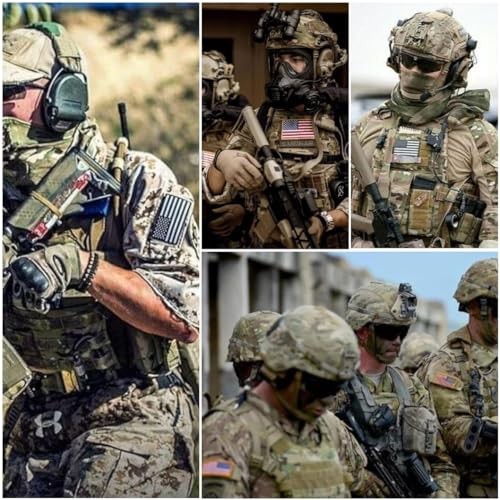 American Flag Patch - Tactical USA Flag Patches, US Flag Patch Hook & Loop Red