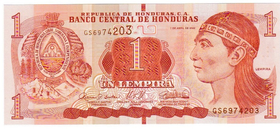 Honduras one lempira 2022