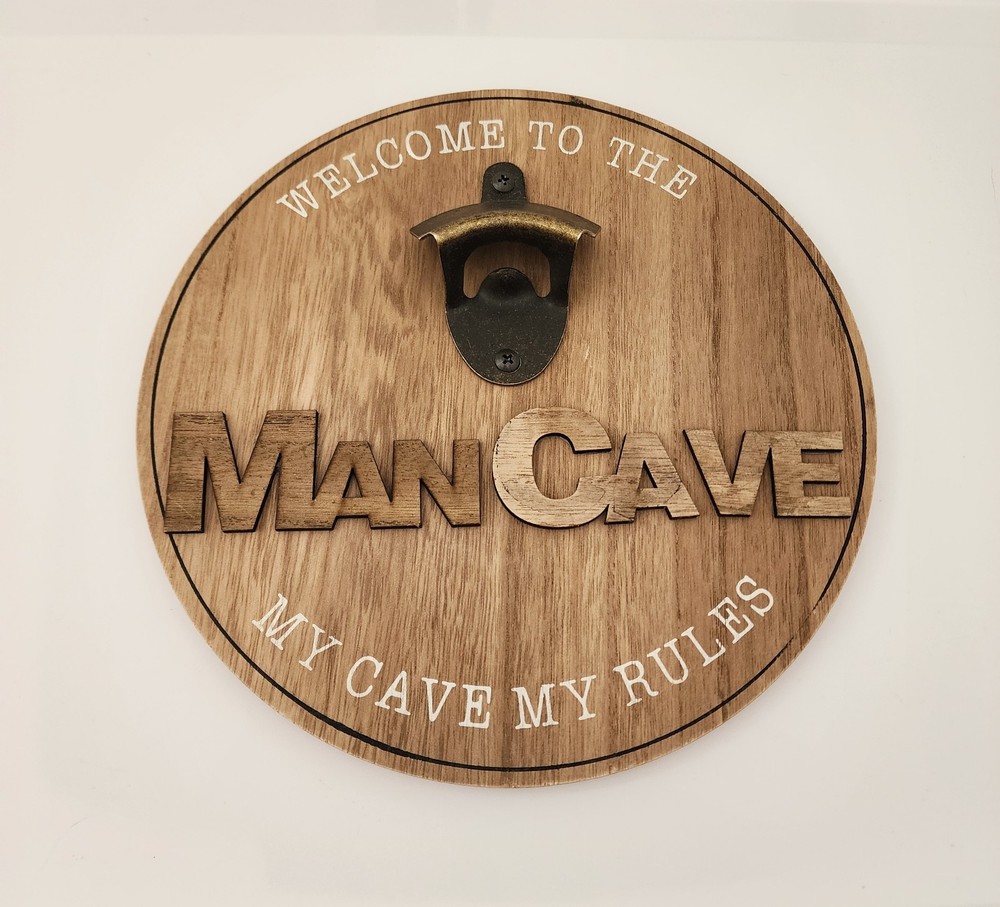 Man Cave Wall Decor Bottle Opener