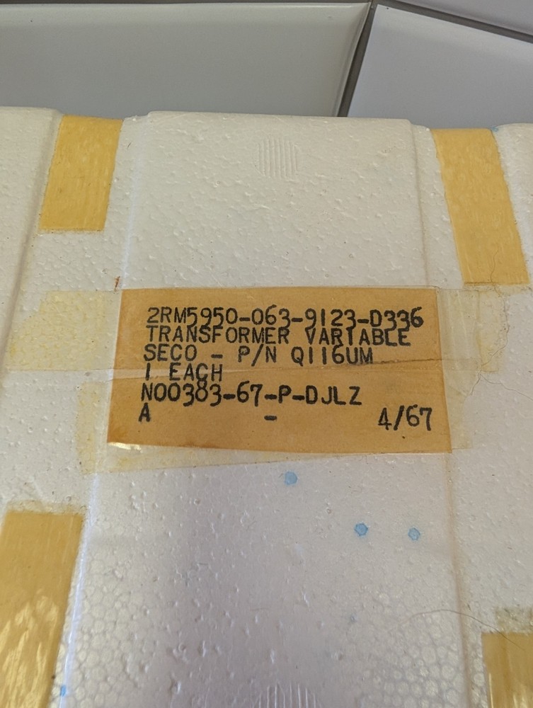 Superior Electric Q116U POWERSTAT Variable Transformer 9A 120VAC Single Phase