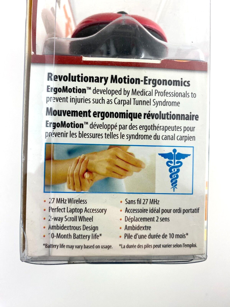 Ergomotion Optical Motion Mouse Maxell
