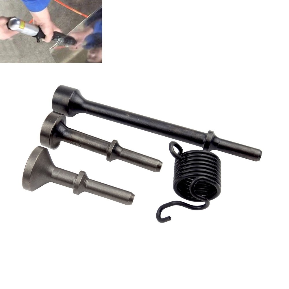 3Pcs Smoothing Pneumatic Air Hammer Pneumatic Chisel Bit Set Spring Tire Rep...