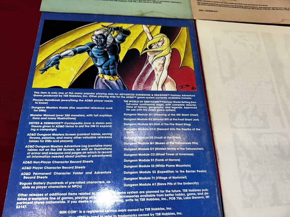 ADVANCED D&D DUNGEON MODULES TSR 1978