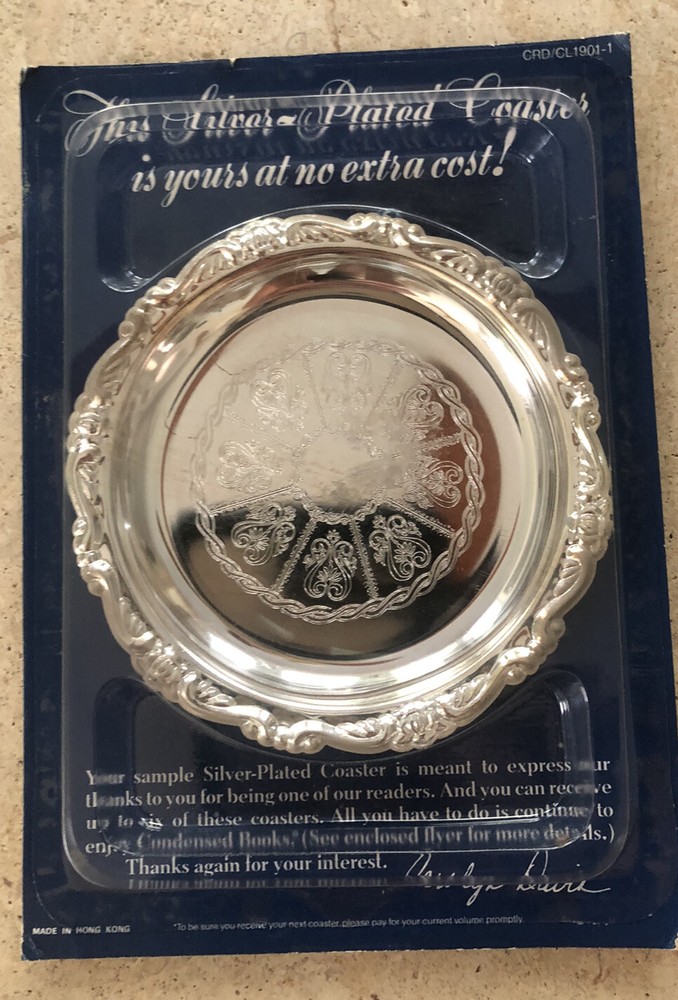 silver plated coaster