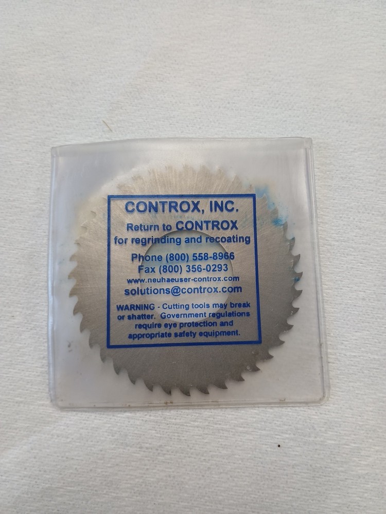 2-1/2" Solid Carbide Saw Blade Controx 252345 Tooling