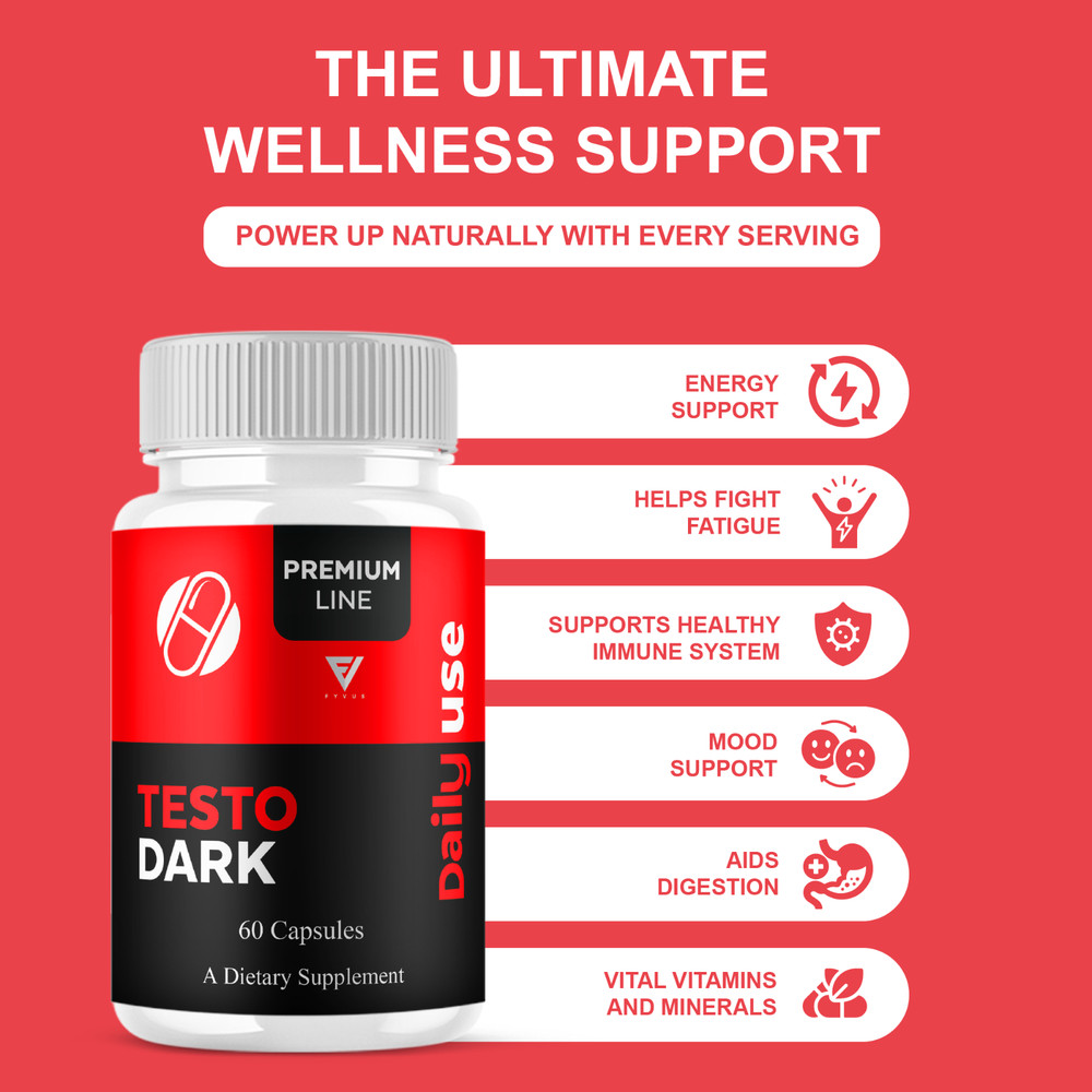 Testo Dark Capsules, Testo Dark Maximum Performance (60 Capsules)