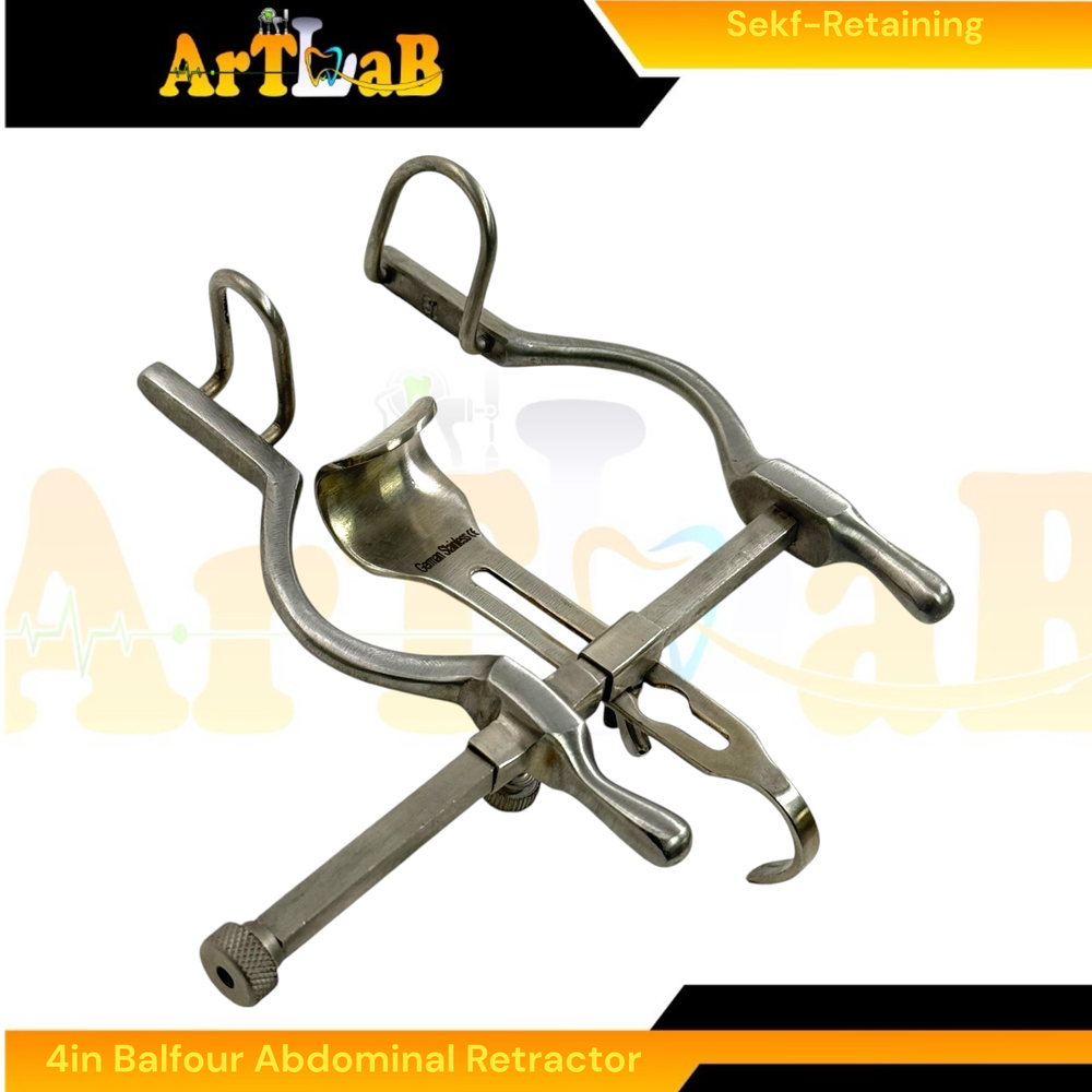 4in Balfour Retractor Veterinary Abdominal Retractor Tool German Stainless