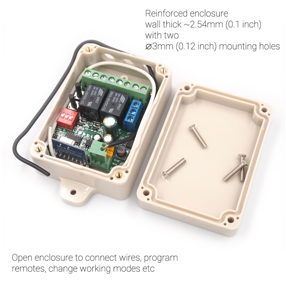 Solidremote 12V - 24V Secure Wireless Rf Remote Control Relay Switch Univers...