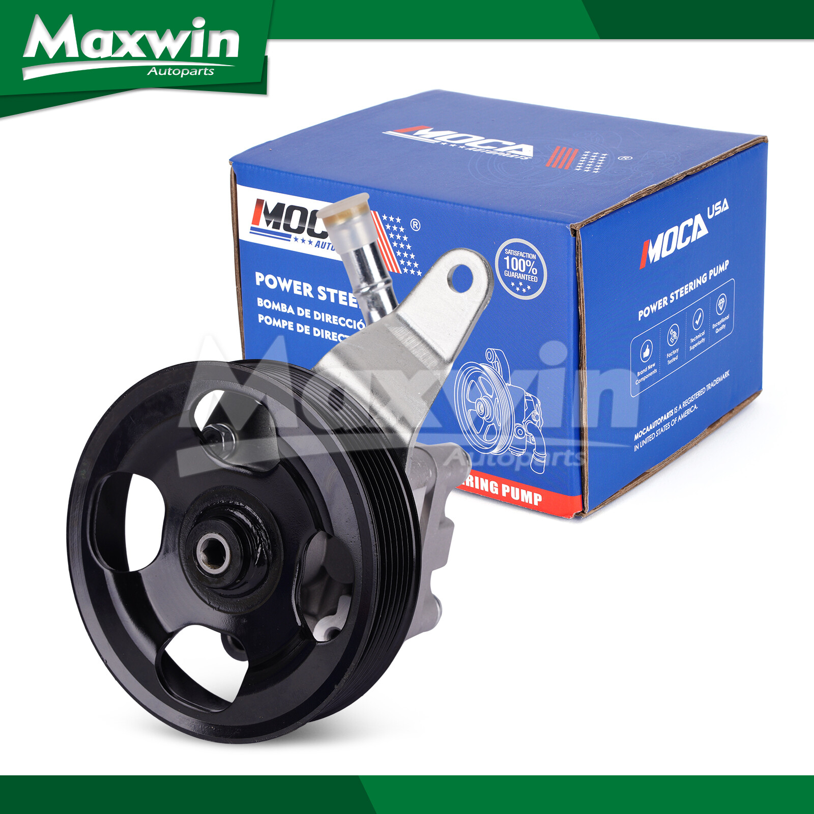 Power Steering Pump w/ Pulley Fit INFINITI EX35 G37 Q50 Q60 Q70 QX70 Nissan 370Z