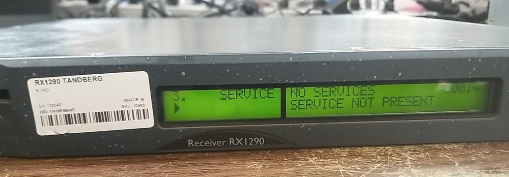 Tandberg RX1290 Multi-Format MPEG2/MPEG4 SD/HD Integrated Receiver. *READ⬇️*