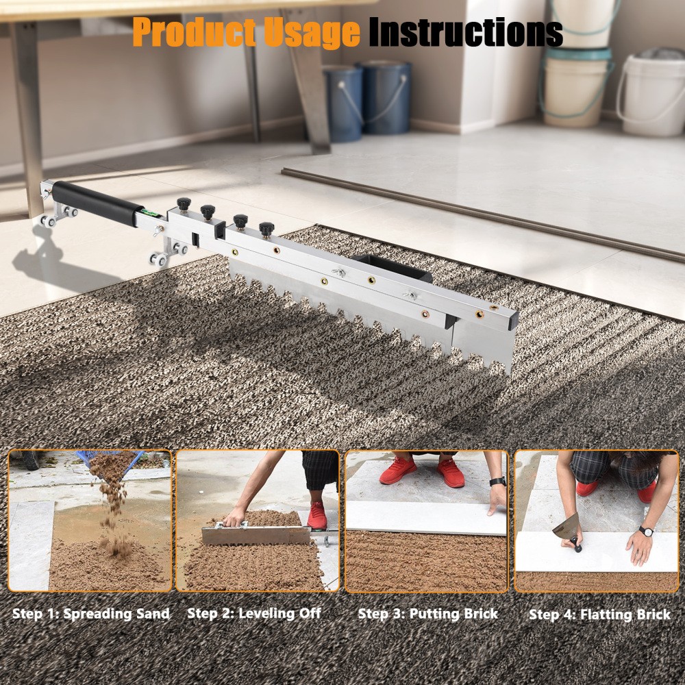 Tile Flat Ash Device Floor Tile Leveler Leveling Flat Sand Tiling Paving Tool