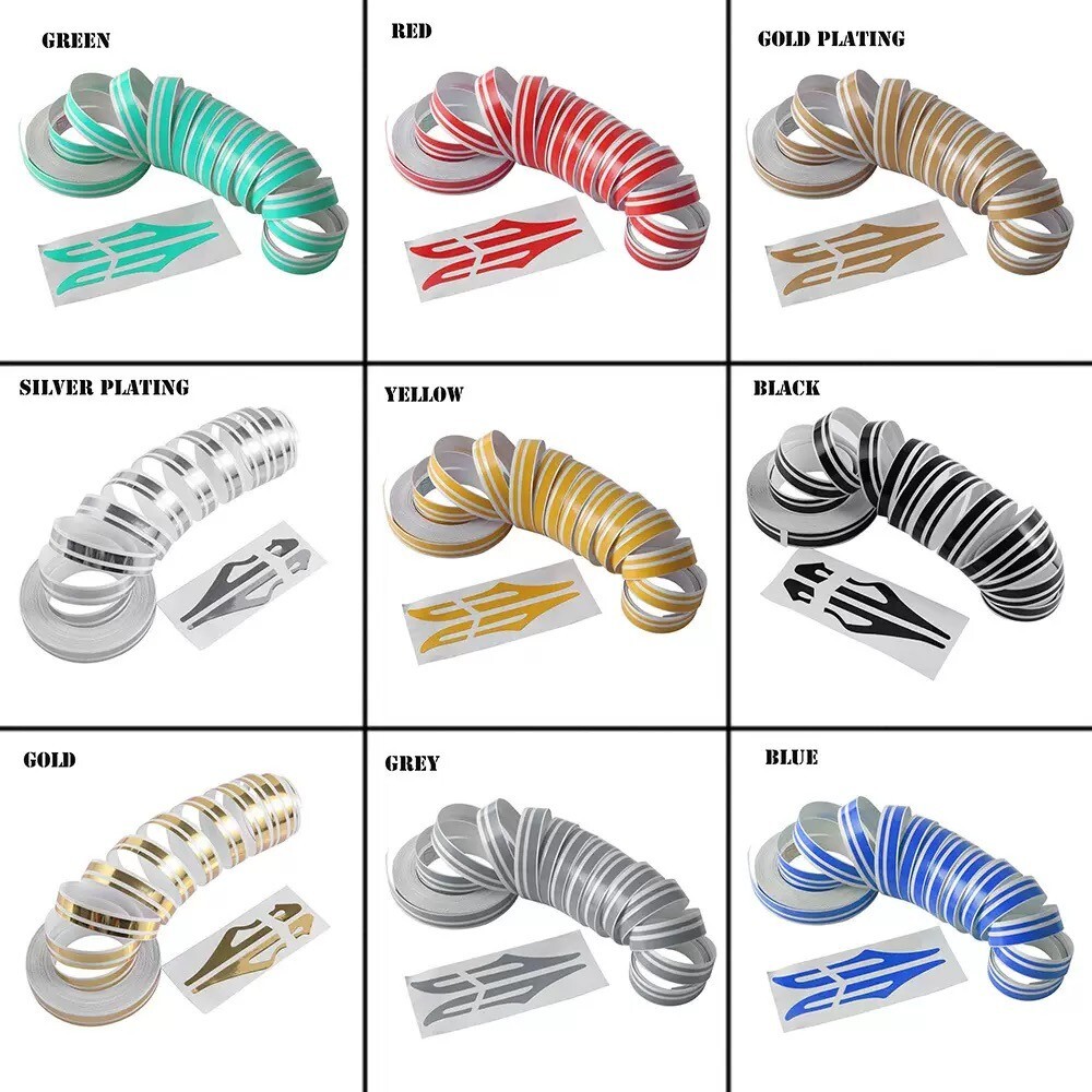 32Feet Vinyl Pinstriping Pin Stripe Double Line Car Tape Decal Sticker 1/6" 1/12