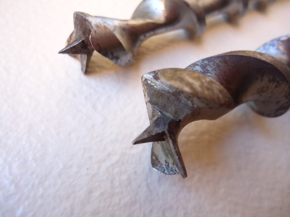 Vintage Used IRWIN #10 & #12 Auger Drill Bits