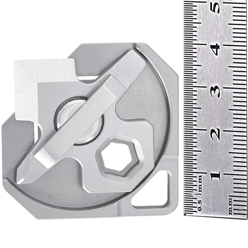 4 IN 1 Titanium Multi Tools Screwdriver Cutter Portable Camping EDC Keychain