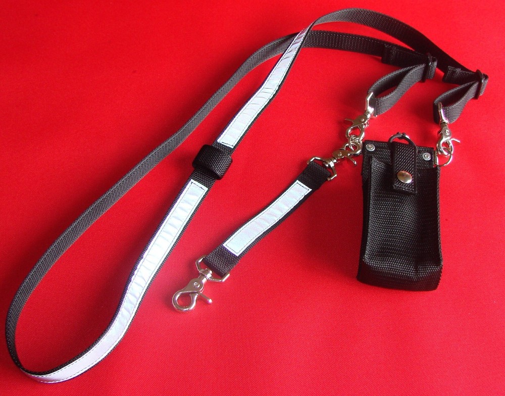 Nylon Full Pocket Firefighter Reflective Radio Strap Combo Set Regular Length