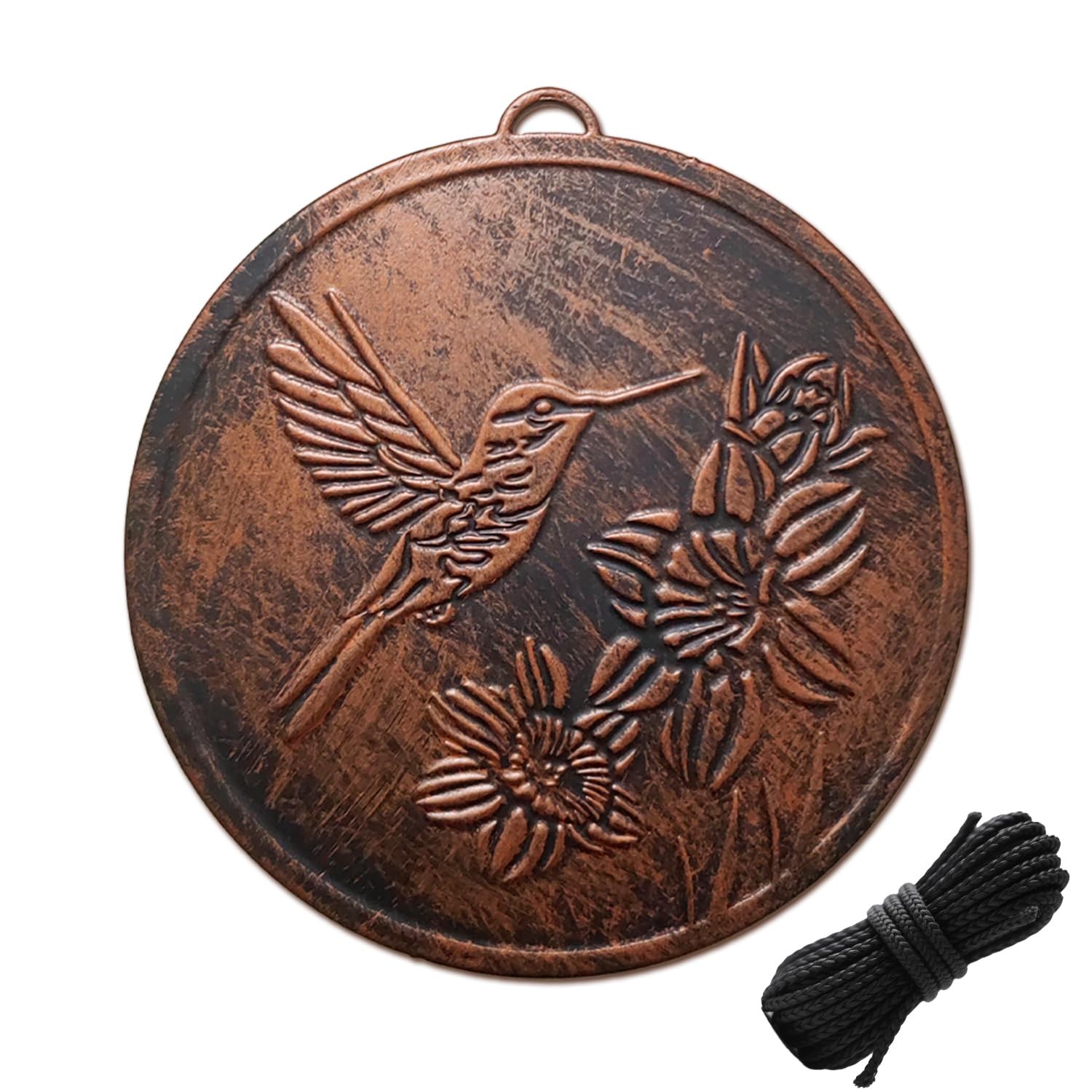 Replacement Wind Catcher, Circular Vintage Hummingbird Copper-hummingbird