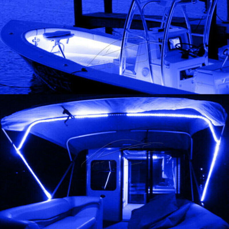 Bar Billiard Pool Table Bumper LED Blue Colour Changing Lights Remote Controlled