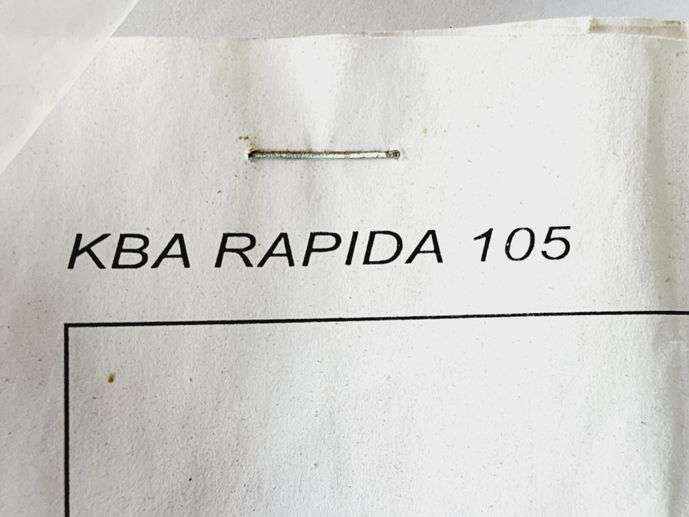 KBA 105 Rapida Gripper Bar