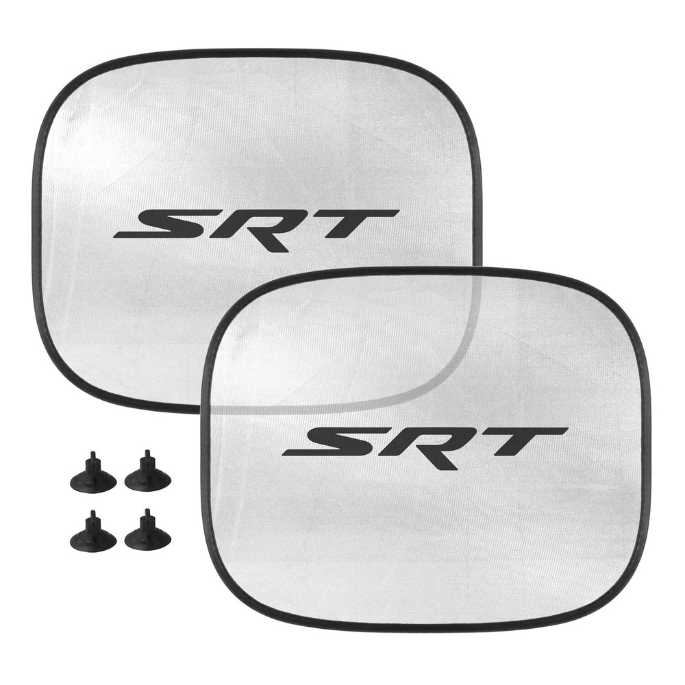 Dodge SRT Logo Car Side Window Mesh Sun Shades, 2 Pack