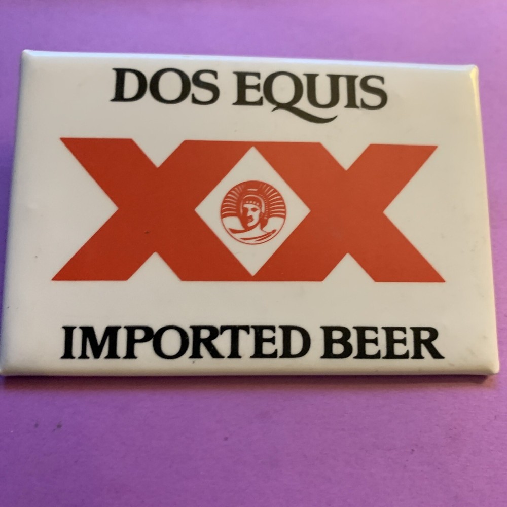 Dos Equis Imported Beer Button Clip
