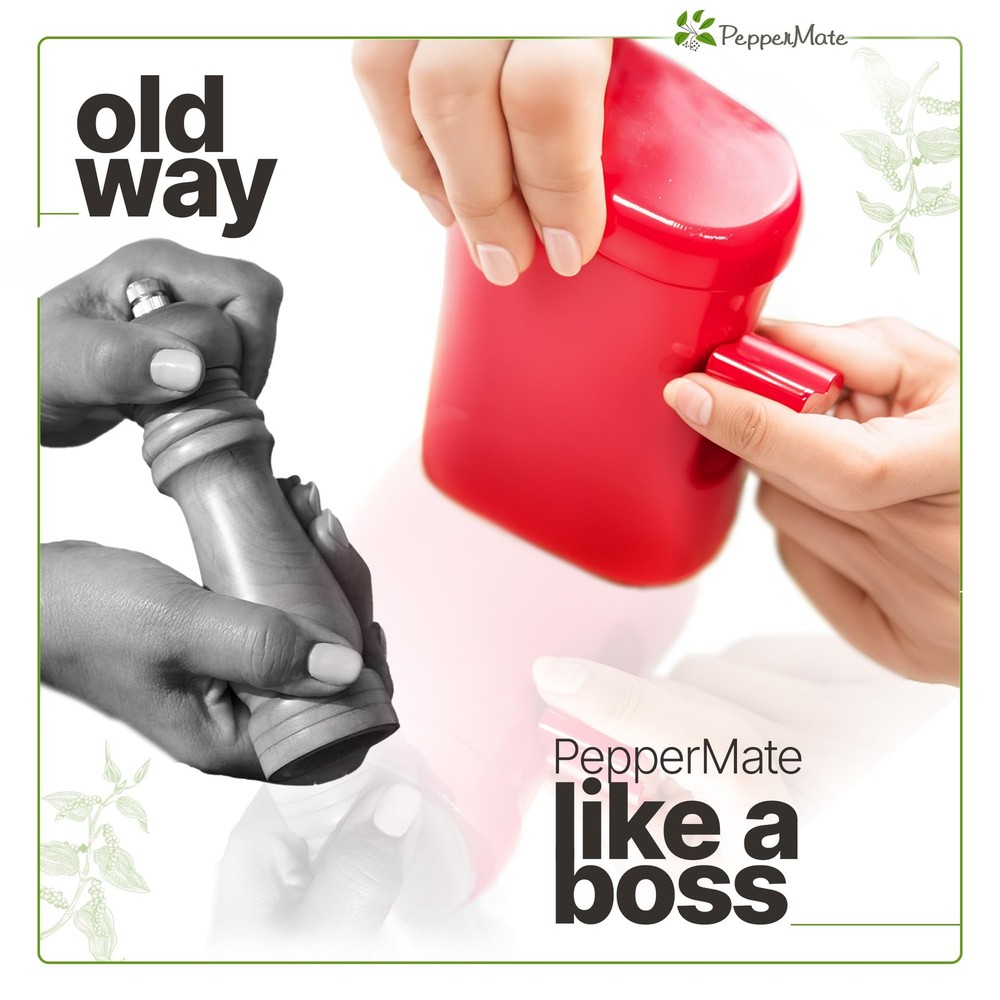 Manual Pepper Grinder Mill - Adjustable Coarseness, High-Efficiency Set