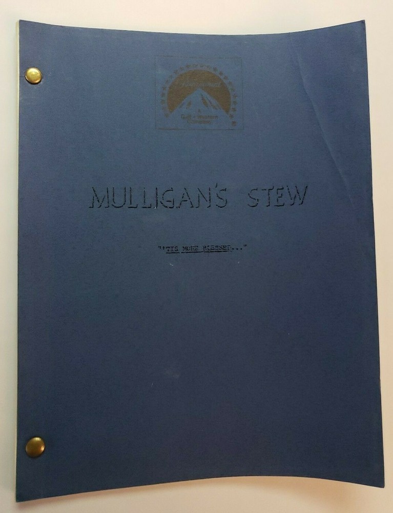 MULLIGAN'S STEW / Peggy Chantler Dick 1977 TV Script, "Tis More Blessed..."