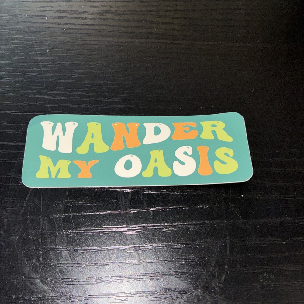 Wander My Oasis Sticker Multi Color