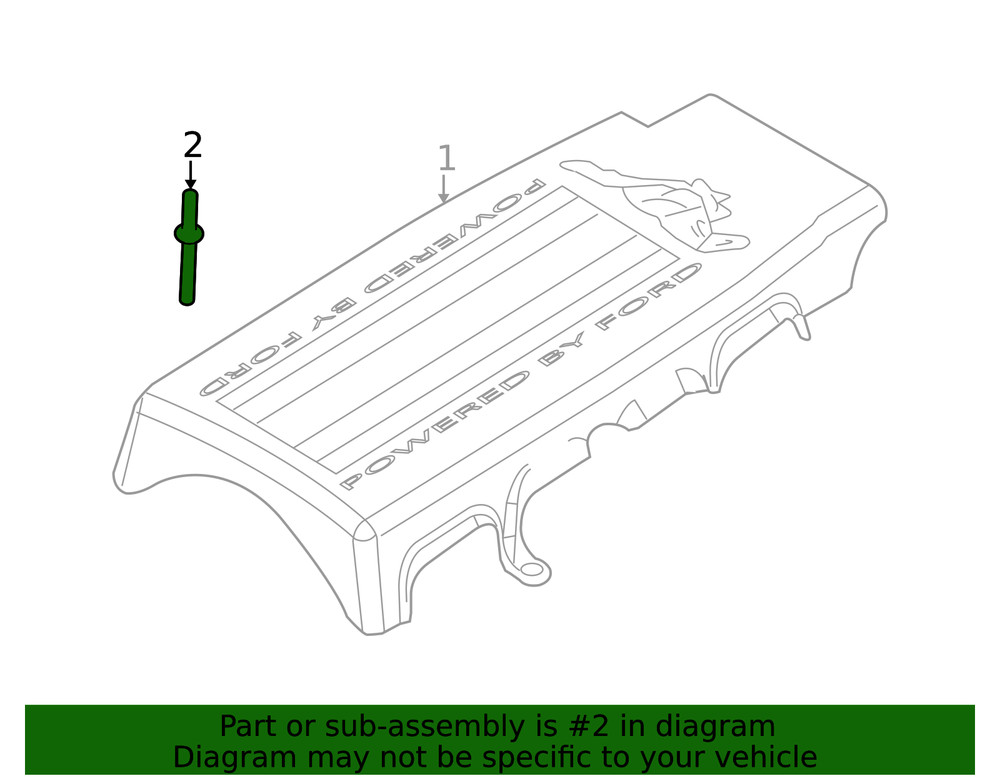 Genuine Ford Engine Cover Stud W713564-S437