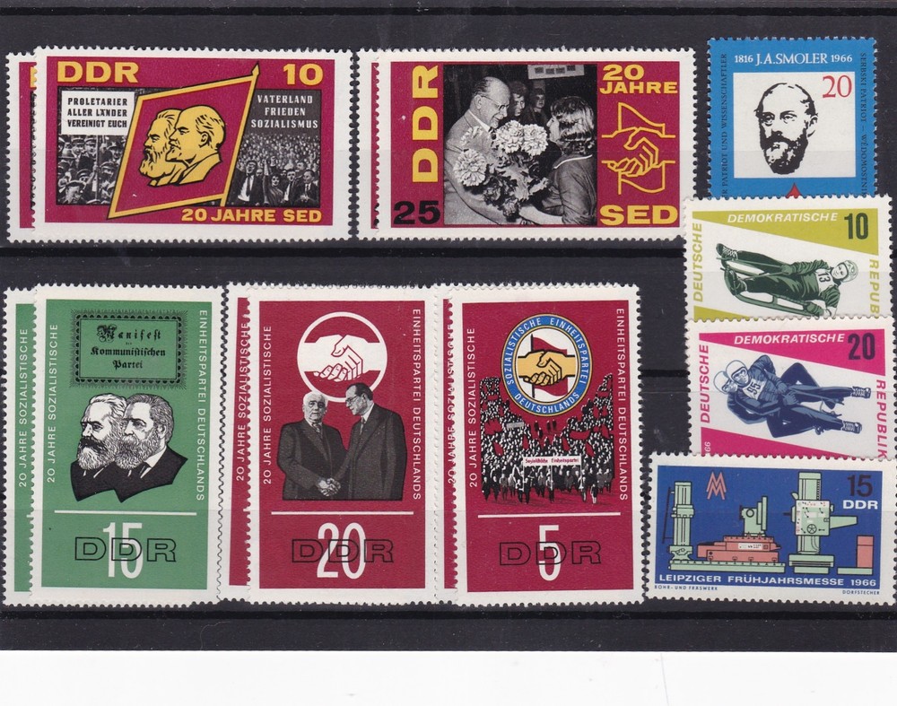 German Democratic Republic mint never hinged stamps Ref 13797