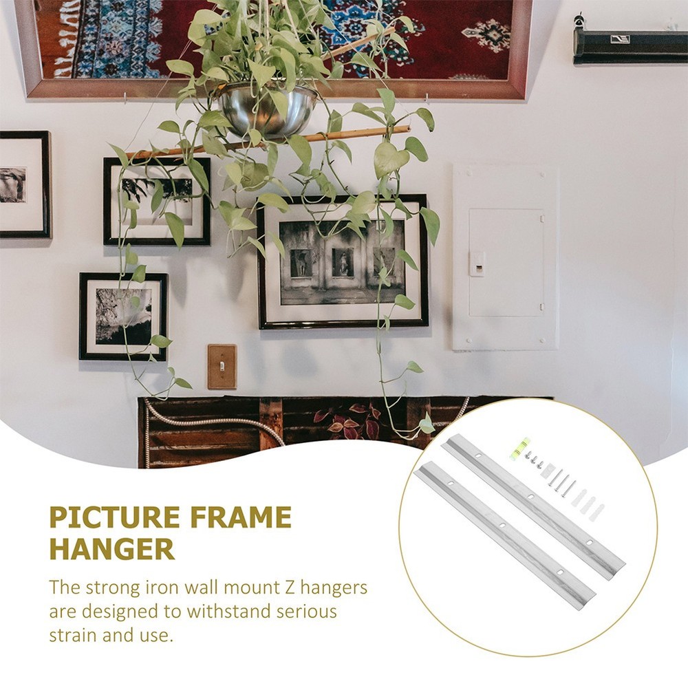 2 Sets Picture Frames Hangers, Hardware for Hanging Mirror Multiple Pictures