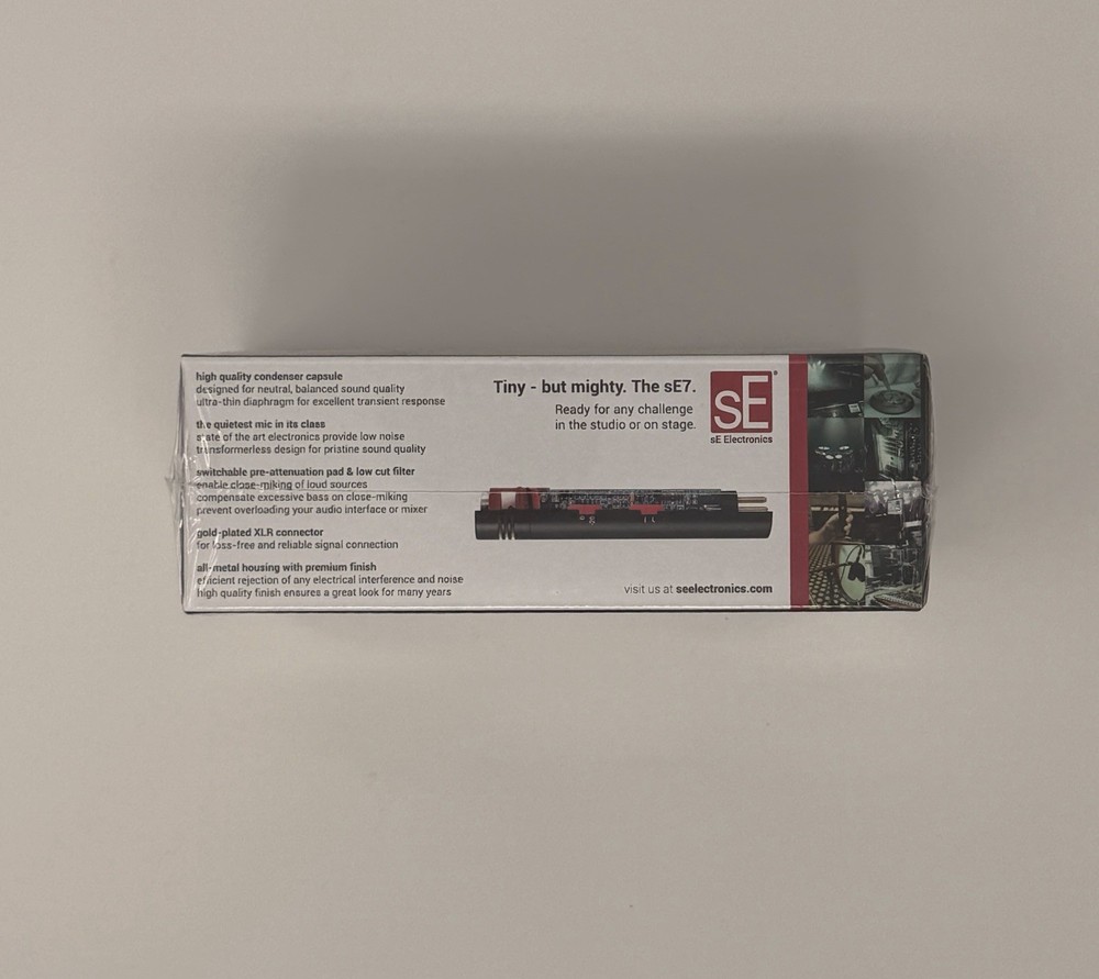 Se Electronics sE7 Back-Electret Small-Diaphragm Condenser Recording Microphone