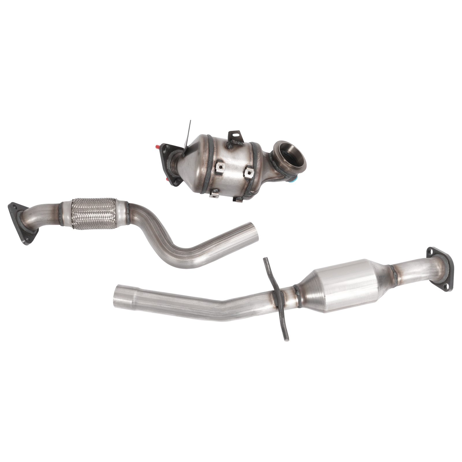 Front & Rear For 2011-2015 Chevrolet Cruze 1.4L l4 Turbo Catalytic Converters