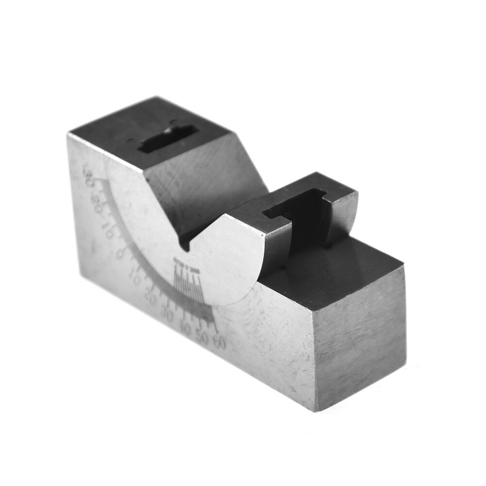 Adjustable Precision Gauge Angle V Block Milling 0° to 60° Micro Setup + Wrench