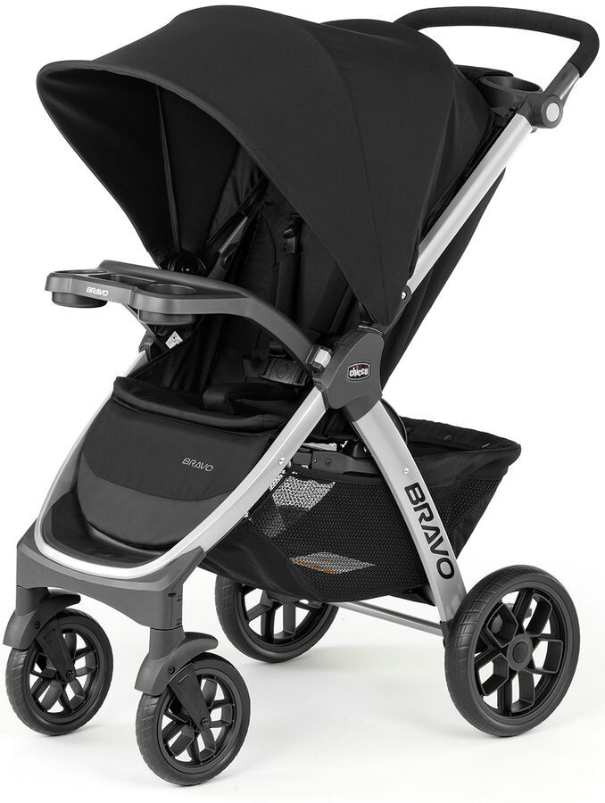 Chicco Bravo Quick-Fold Stroller Black New, Open Box