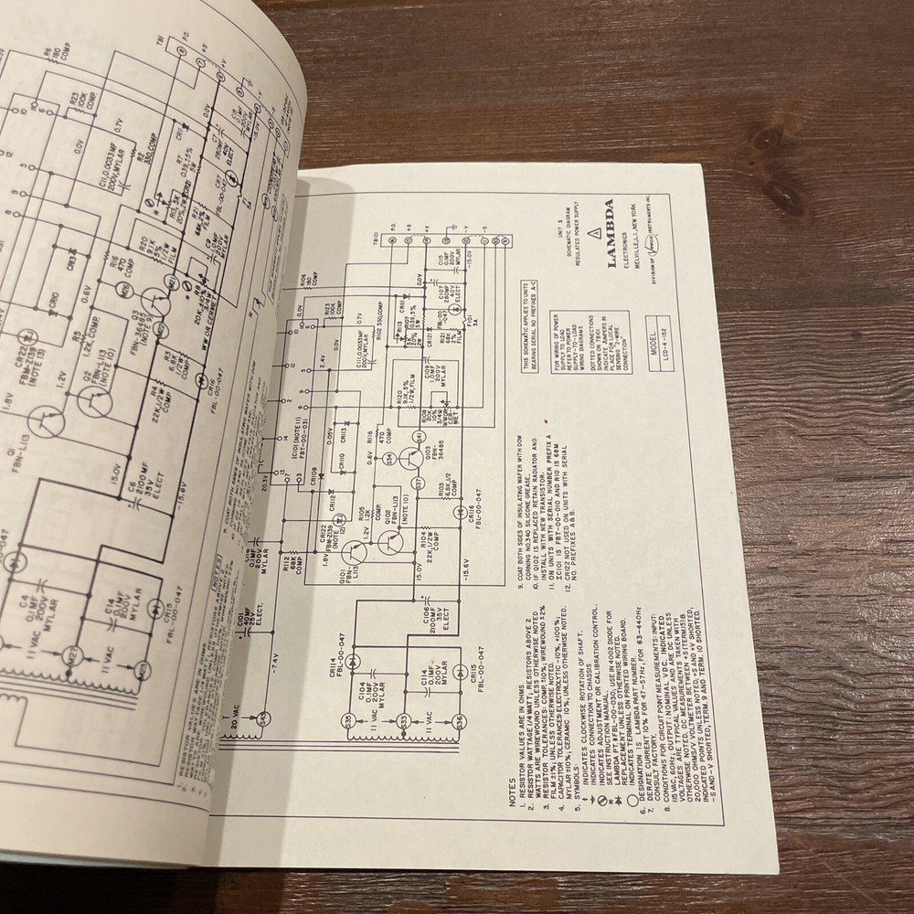 Lambda LCD-4 Series Regulated Power Supplies Prefixes A-C Instruction Manual