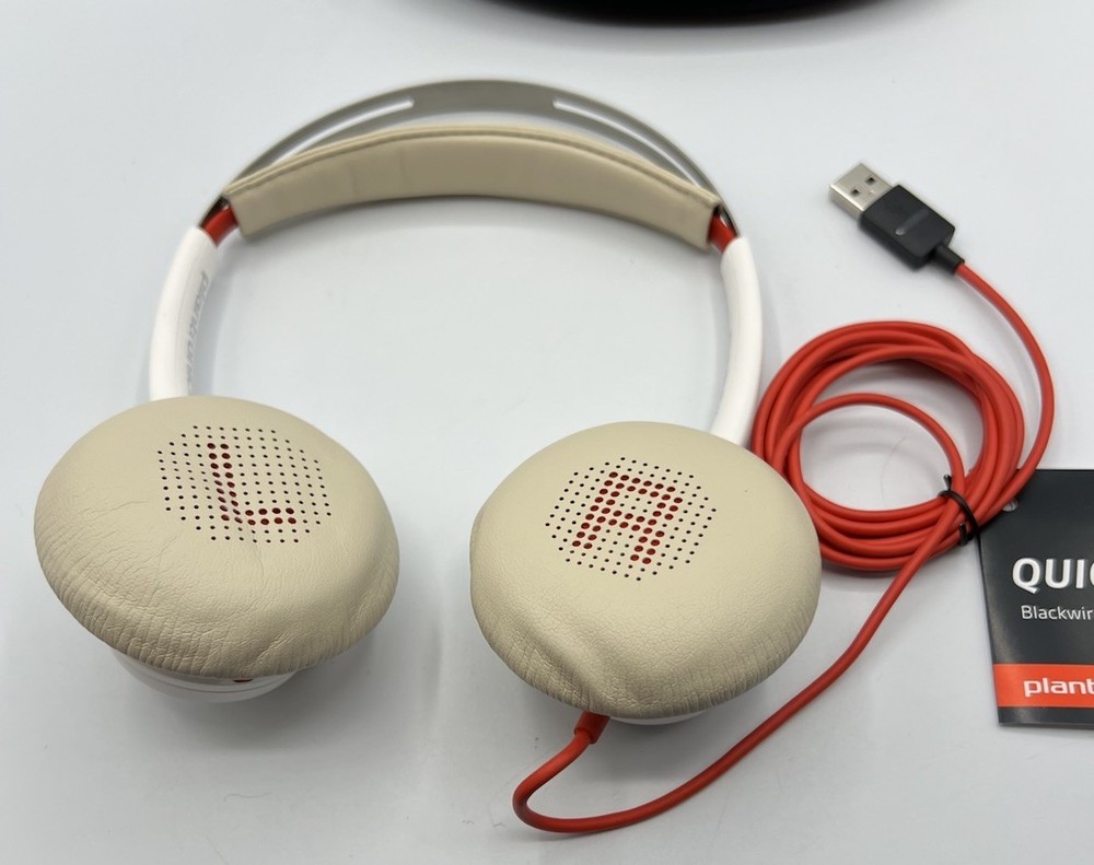 Plantronics BlackWire 7225 BW7225 Wired USB Headset White