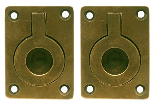 Nesha Antique Style Recessed Ring Pulls 2 Pack