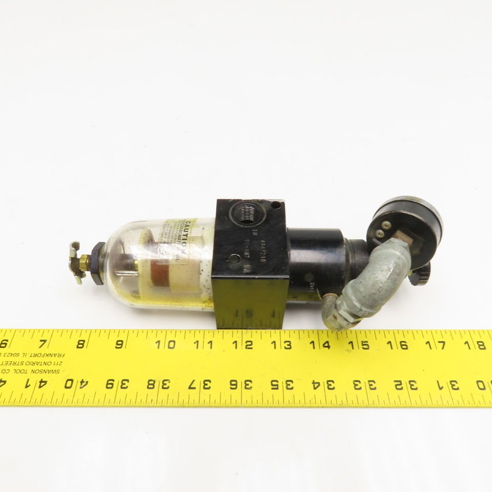 3/8" NPT Polycarbonate Air Line Particulate Filter Regulator 150PSI