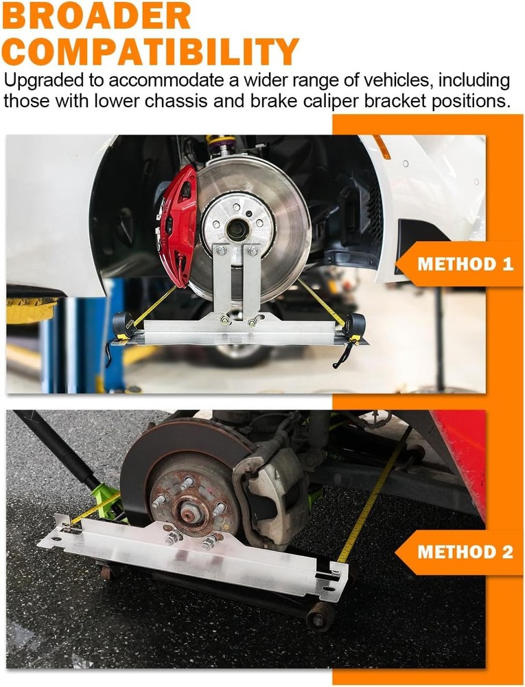 Upgraded Wheel Alignment Tool with Connection Sheet & 9.8ft/3m Tape Measures
