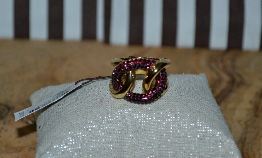 Henri Bendel Pave Link Ring - You Pick Size
