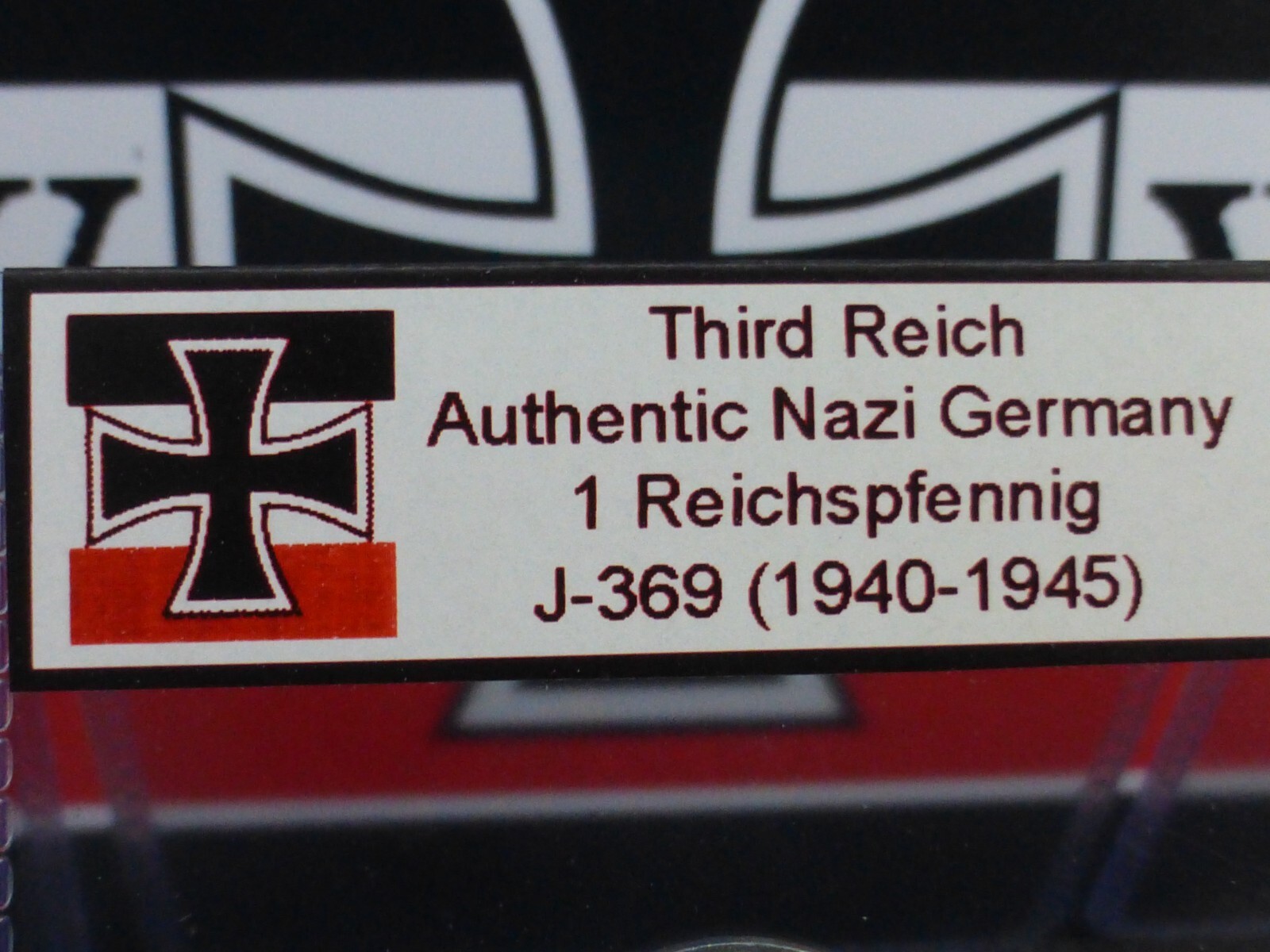 Nazi Germany WW2 Coin - 1 Reichspfennig Genuine Old Third Reich Rare Zinc Issue