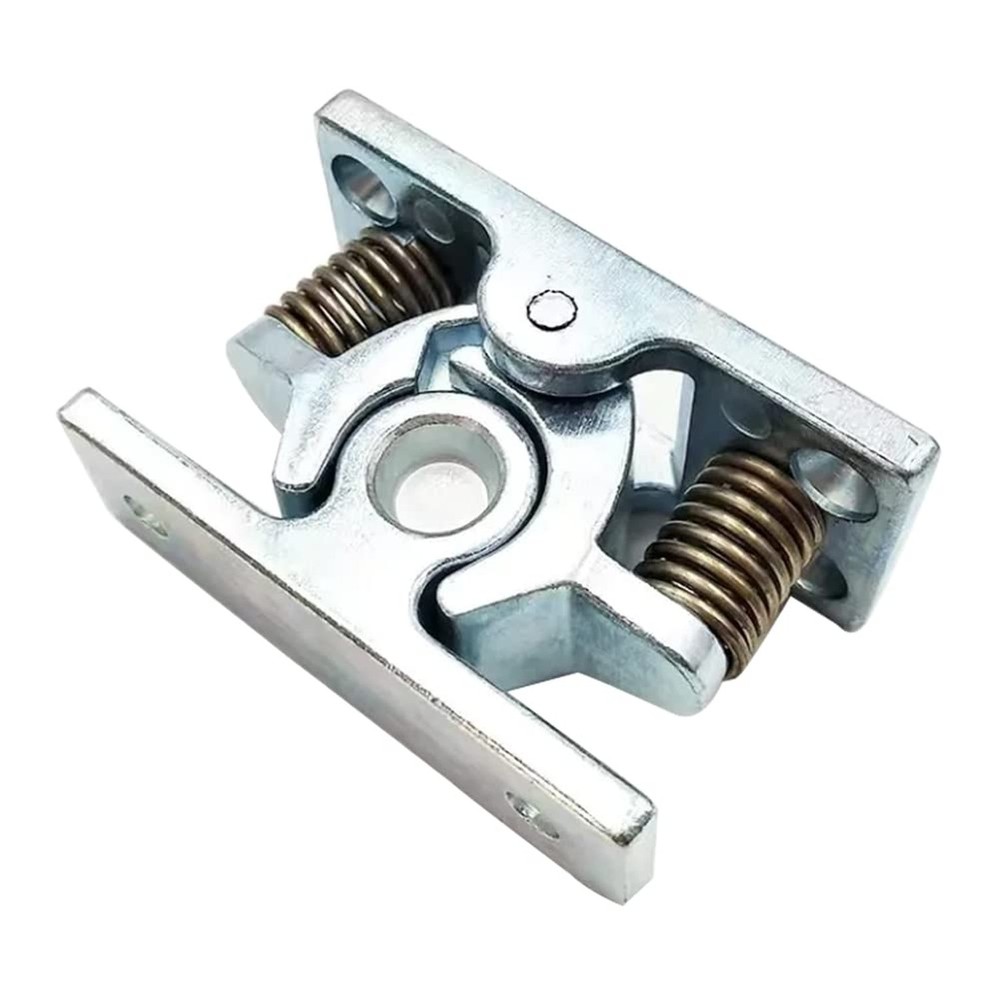 Spring Loaded Door Easy Lock Stop Catch Release Clamp Double Roller Catch, 1P...