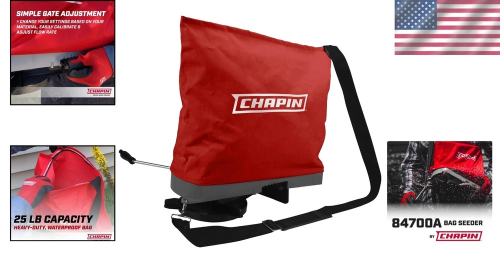 Chapin 25lb Bag Seeder with Adjustable Strap
