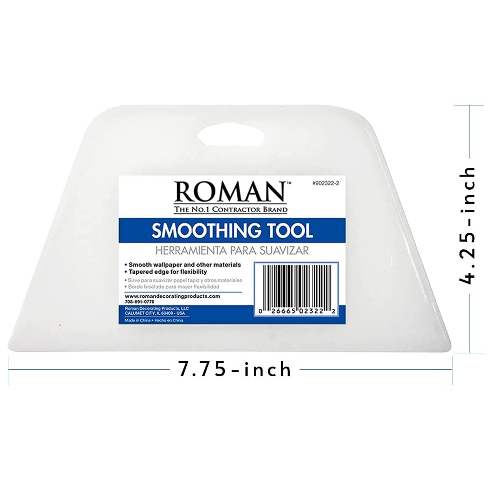 ROMAN’s Wallpaper Smoothing Tool for Home Improvement, White