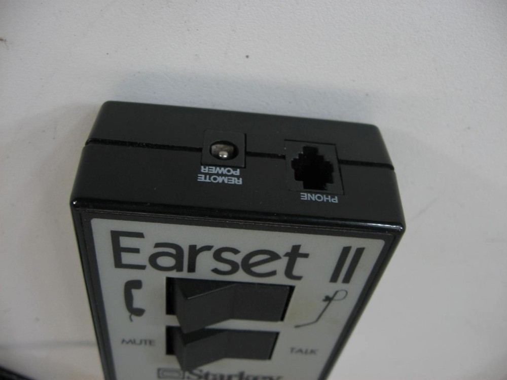 Starkey Earset II Telephone Amplifier w/ Headset & Accessories Tested Working