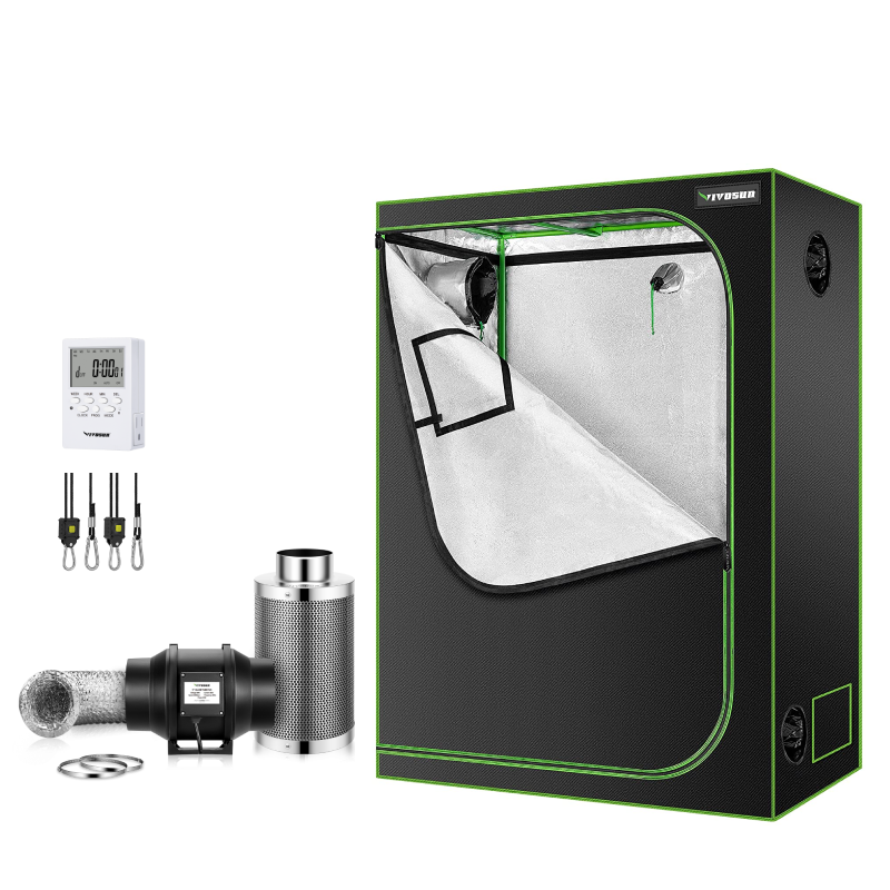 4'x2' Indoor Grow Tent with 4-Inch Inline Fan Kit, New