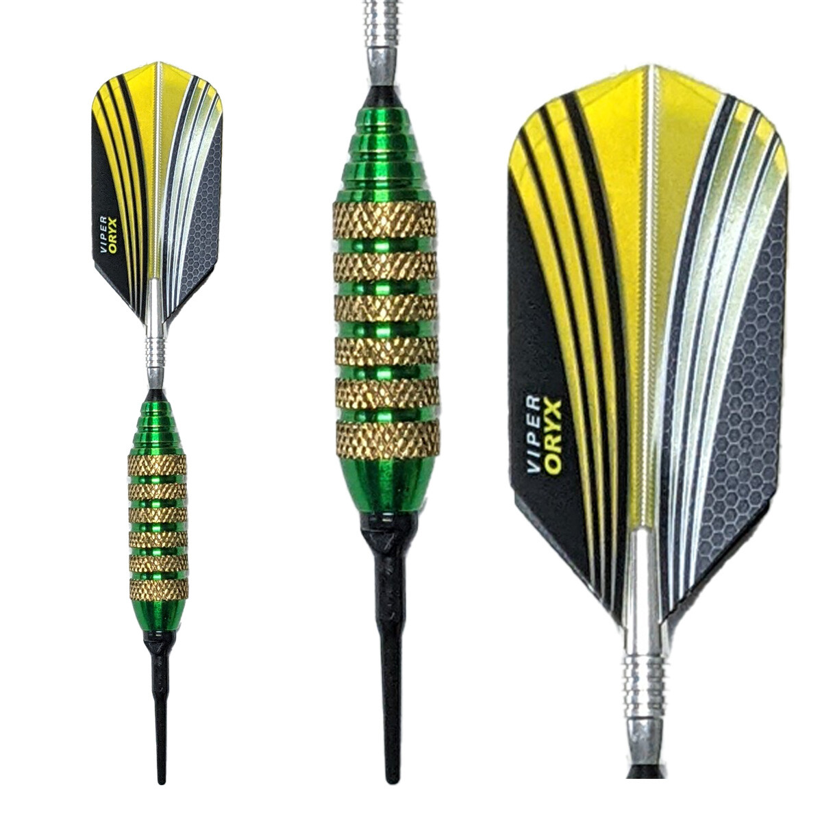 Viper Spinning Bee Soft Tip Darts - Dartboard Game Accessory - Green - 16 Grams