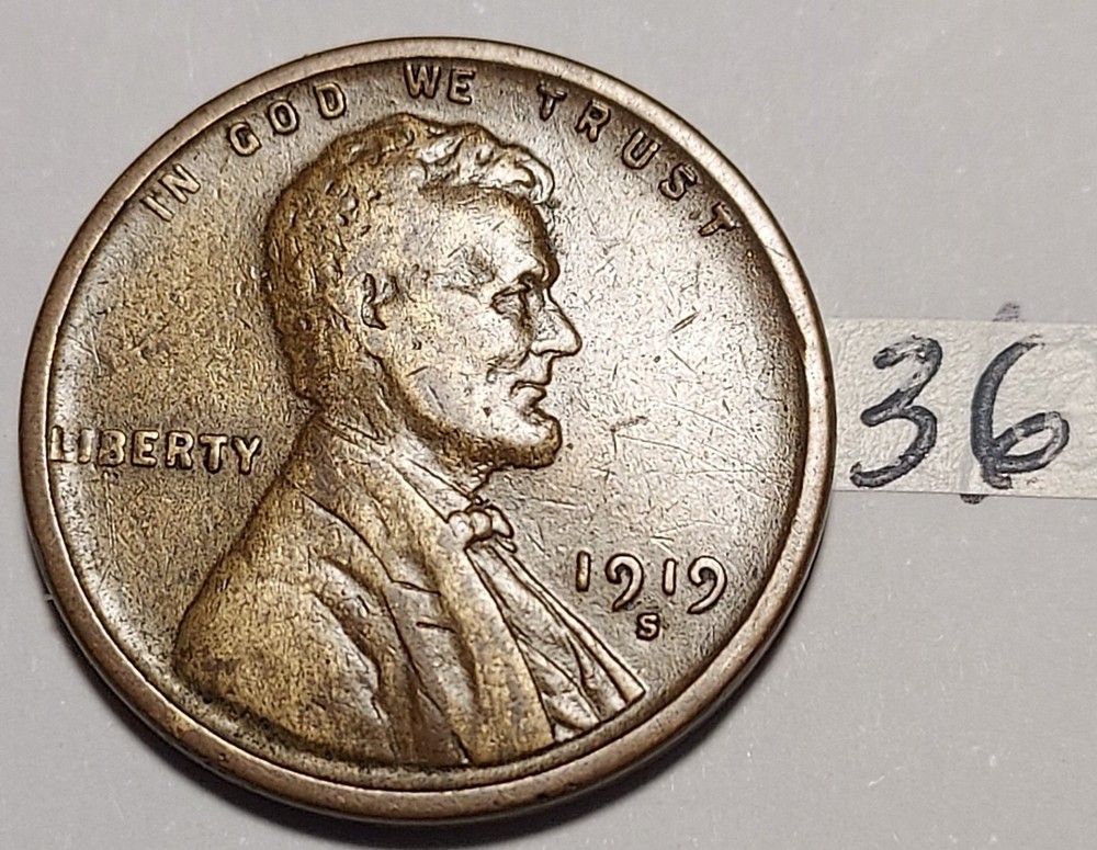 1919-S Lincoln Wheat Cent #36