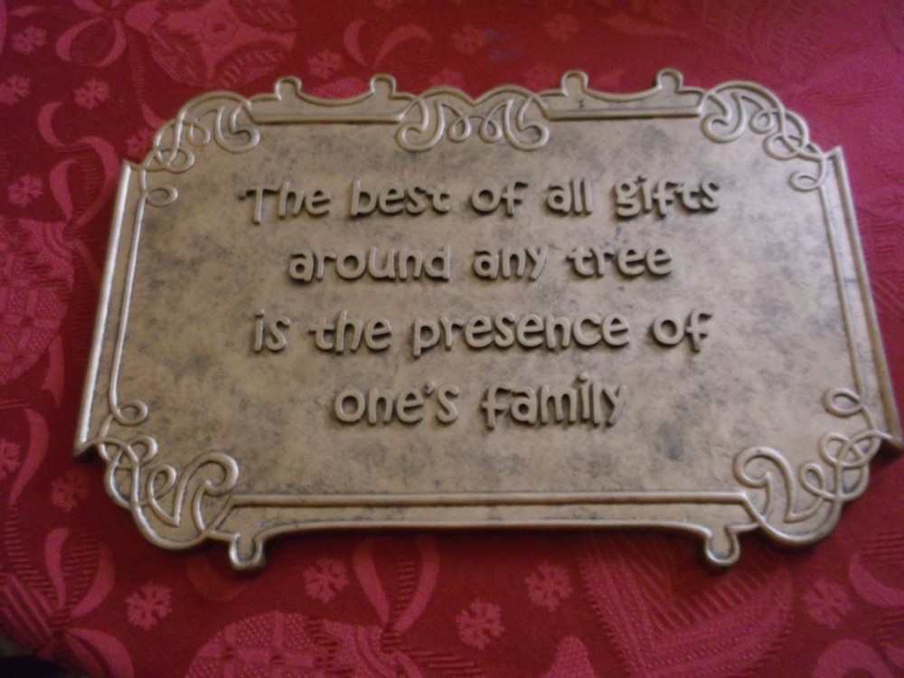 Christmas Wall or Tabletop Plaque