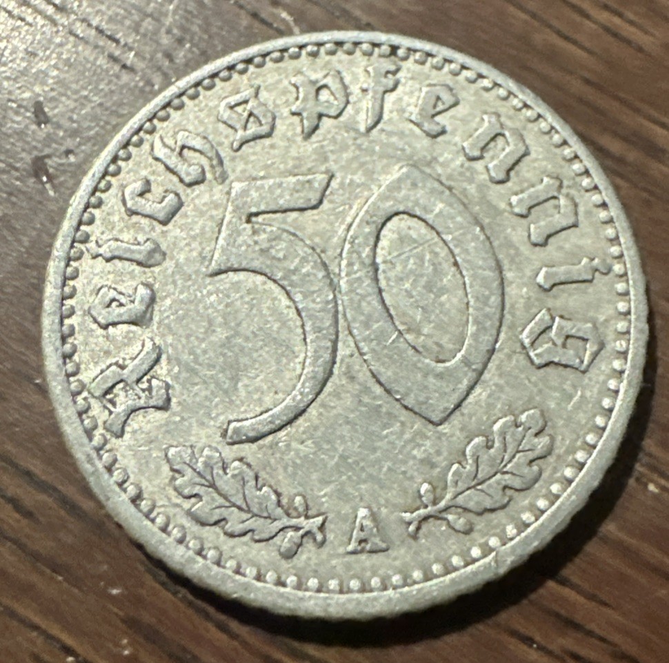 1935-A Germany Third Reich 50 Reichspfennig
